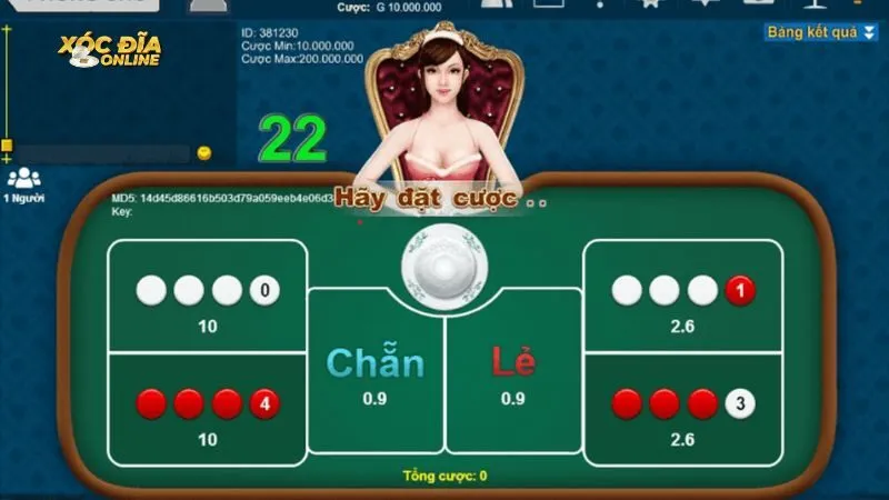 Bàn chơi Xóc Đĩa được đầu tư bài bản